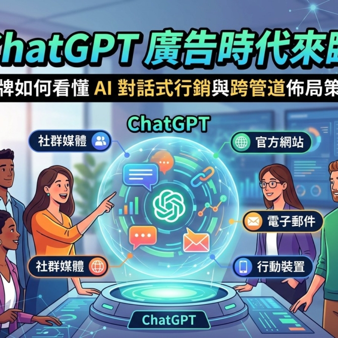 ChatGPT 廣告時代來臨:品牌如何看懂 AI 對話式行銷與跨管道佈局策略